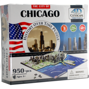 4D City Scape Time Puzzle – Chicago