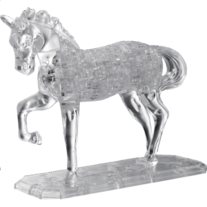 3D Crystal Puzzle Deluxe – Horse (White)