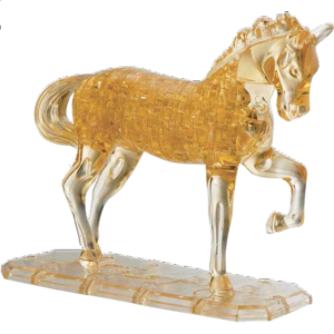 3D Crystal Puzzle Deluxe – Horse (Brown)