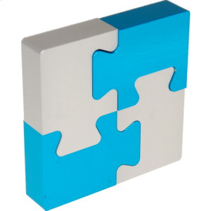 4 Piece Metal Puzzle