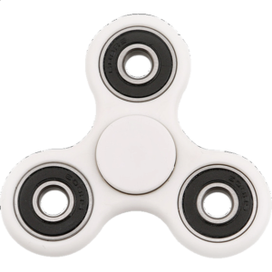 Hand Tri Spinner Anti-Stress Fidget Toy – White