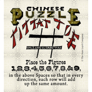 Chinese Puzzle Tittat Toe
