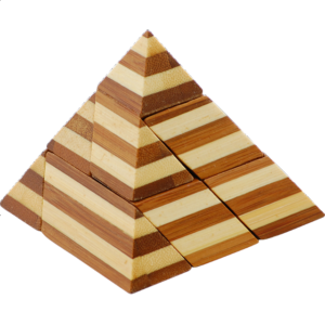 Bamboo Wood Puzzle – Pyramid