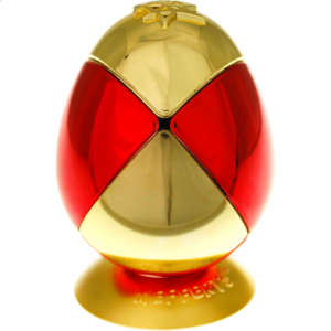 Metalised Egg 2x2x2 – Red & Gold Checker