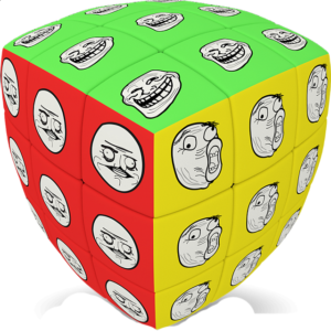 V-CUBE 3 Pillow (3x3x3): Meme Cube