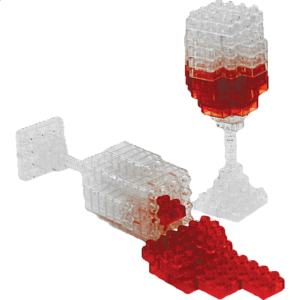 3D Pixel Puzzle – Wine