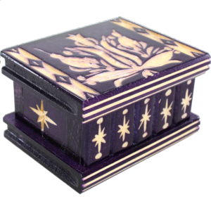 Romanian Puzzle Box – Small Purple