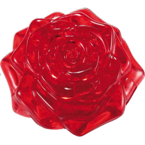 3D Crystal Puzzle – Rose (Red)