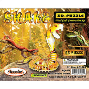 Snake – Illuminated 3D Wooden Puzzle