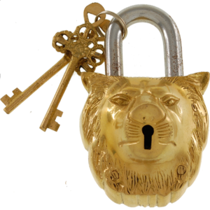 Brass Lion Padlock – Regular Lock
