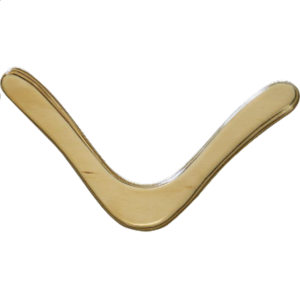 Hummingbird – natural wood boomerang – Right Handed