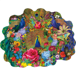 Garden Peacock – Shaped Jigsaw Puzzle