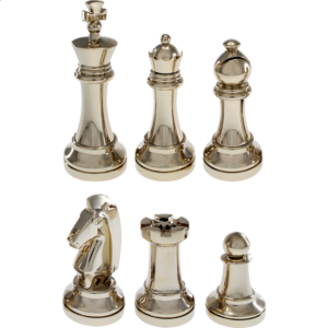 Silver Color Chess Puzzle Set