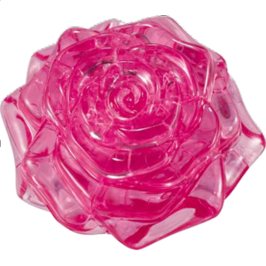 3D Crystal Puzzle – Rose (Pink)