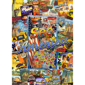 Collector Suitcase Jigsaw – See America