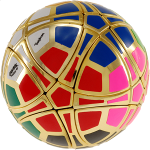 Traiphum Megaminx Ball – (12-Color) Metallized Gold