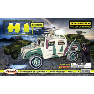 H1 LR All Terrain Vehicle – Illuminated 3D Wooden Puzzle