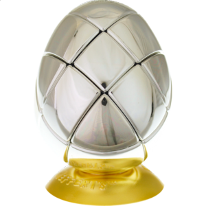 Metalised Egg 3x3x3 – Silver
