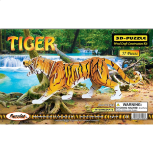 Tiger – Illuminated 3D Wooden Puzzle