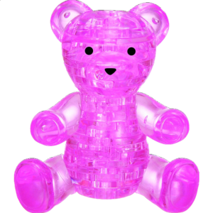 3D Crystal Puzzle – Teddy Bear (Pink)