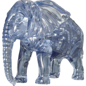 3D Crystal Puzzle – Elephant