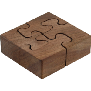 Wooden Spiral – Wedge Key Puzzles
