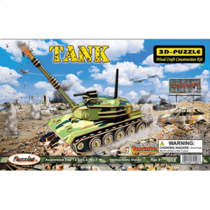 Tank – Illuminated 3D Wooden Puzzle