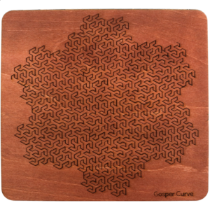 Wooden Fractal Tray Puzzle – Gosper Curve