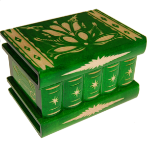 Romanian Puzzle Box – Medium Green