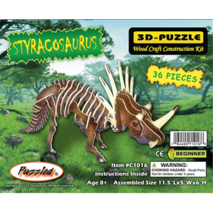 Styracosaurus – Illuminated 3D Wooden Puzzle
