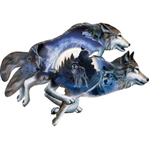 Moonlight Warrior – Shaped Jigsaw Puzzle