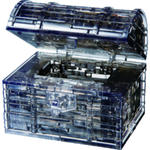 3D Crystal Puzzle – Treasure Chest (Black)