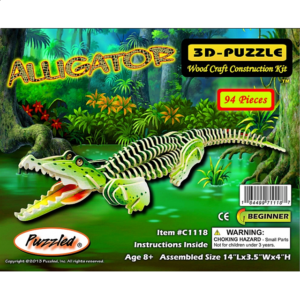 Alligator – Illuminated 3D Wooden Puzzle