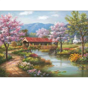 Covered Bridge In Spring