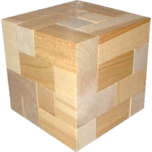 Dee Cube Wooden Brainteaser – 120 Puzzles