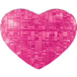 3D Crystal Puzzle – Heart (Pink)