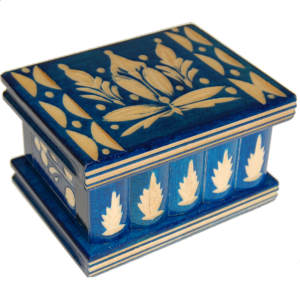 Romanian Puzzle Box – Small Blue