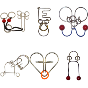 .Level 8 – a set of 6 wire puzzles