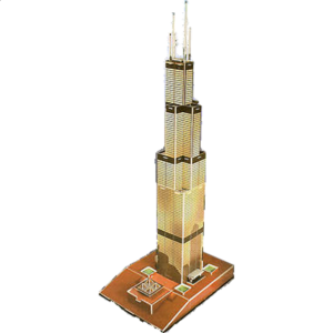 Willis Tower – Formerly known as Sears Tower – 3D Jigsaw Puzzle