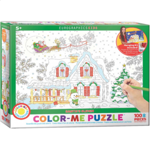 Color-Me Puzzle – Santa’s Sleigh