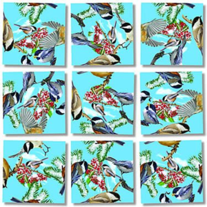 Scramble Squares – Black Capped Chickadees