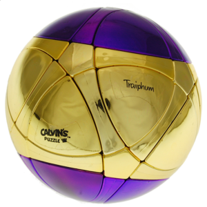 Traiphum Megaminx Ball – Metallized 2 Color – Middle Gold