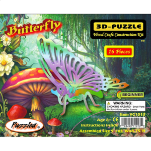 Butterfly – Illuminated 3D Wooden Puzzle