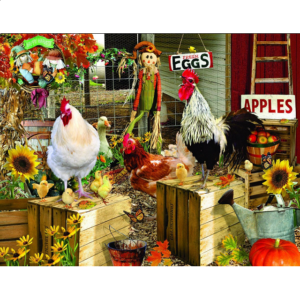 Chickens On The Farm