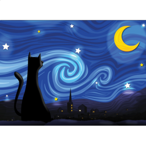 Mrowwy Night – Large Piece