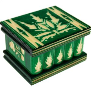 Romanian Puzzle Box – Small Green