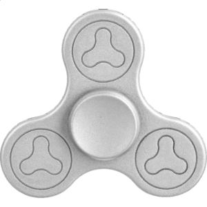 Metal Tri Spinner Anti-Stress Fidget Toy – Silver Design