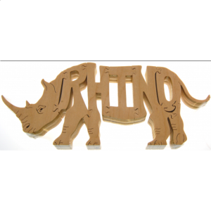 Rhino – Wooden Jigsaw