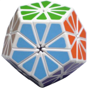 Pyraminx Crystal with White Body