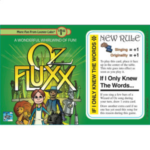 Fluxx: If I Only Knew the Words – Expansion Card